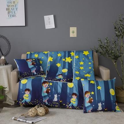 91家纺网 家纺一手货源 找家纺 宝马家纺 2022年精梳棉抱枕被 星星点灯