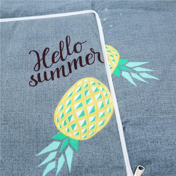 91家纺网 家纺一手货源 找家纺 宝马家纺 2022年精梳棉抱枕被 菠萝菠萝蜜