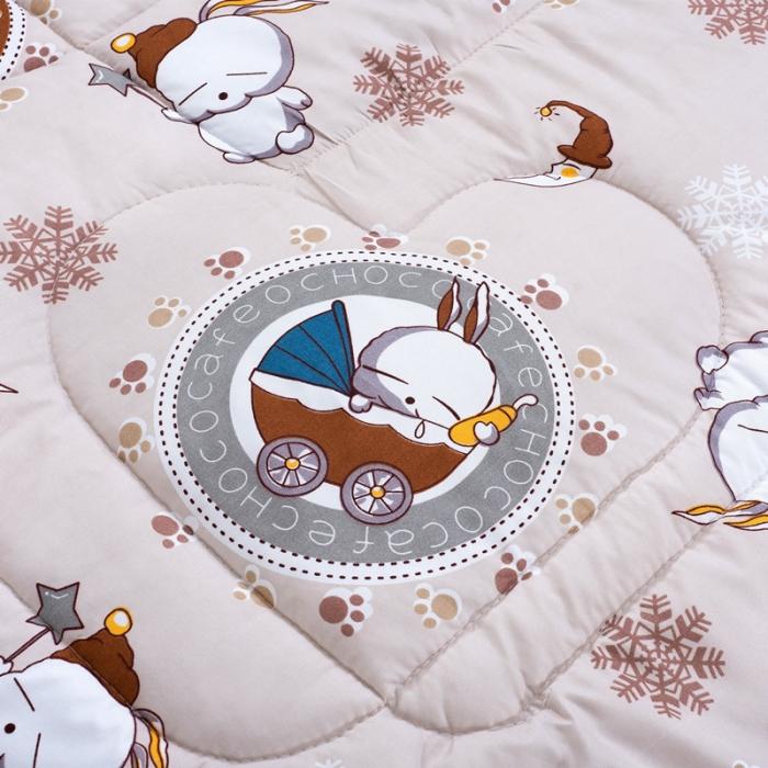 91家纺网 家纺一手货源 找家纺 宝马家纺 2022年精梳棉抱枕被 流氓兔