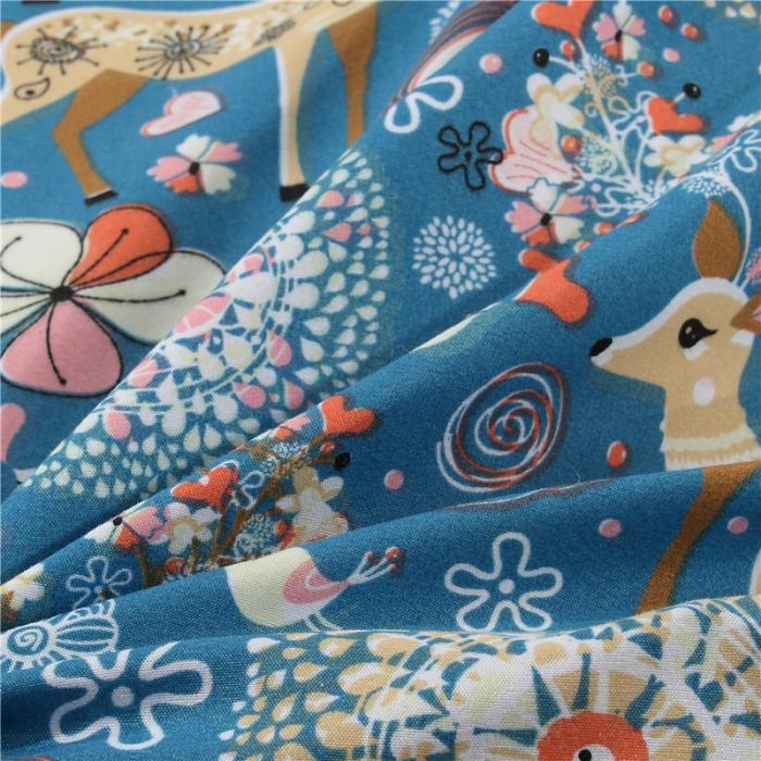 91家纺网 家纺一手货源 找家纺 宝马家纺 2022年精梳棉抱枕被 梅花三鹿