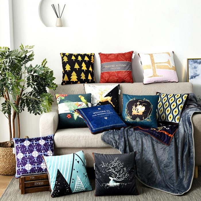 91家纺网 家纺一手货源 找家纺 （总）宝马家纺 2022宝宝绒欧式抱枕毯