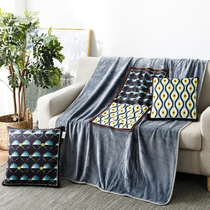 91家纺网 家纺一手货源 找家纺 （总）宝马家纺 2022宝宝绒欧式抱枕毯