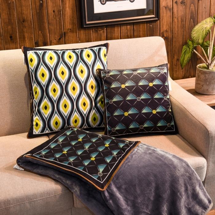 91家纺网 家纺一手货源 找家纺 （总）宝马家纺 2022宝宝绒欧式抱枕毯