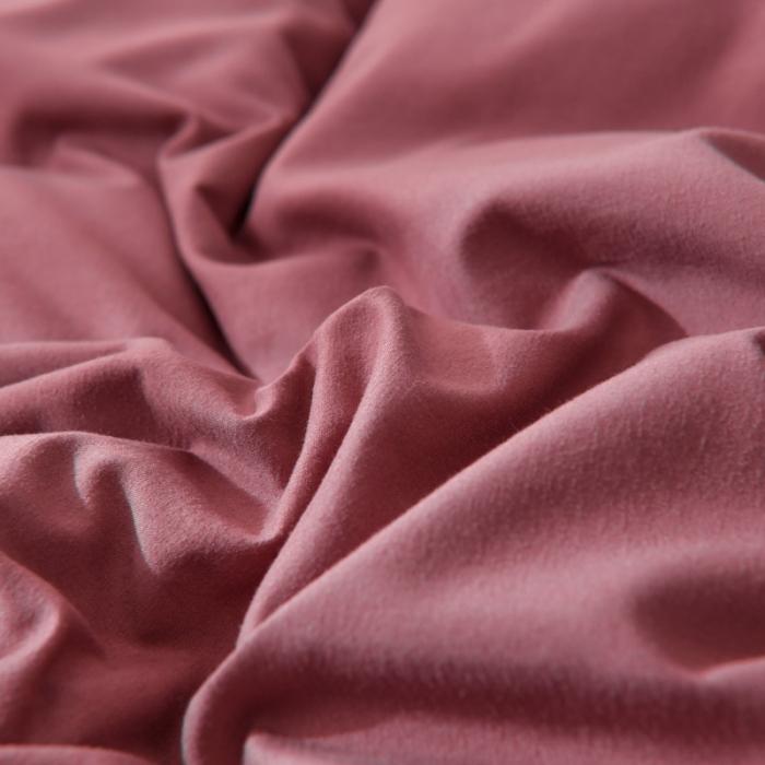 91家纺网 家纺一手货源 找家纺 花伞家居 加厚磨毛贴边四件套 豆沙+浅灰