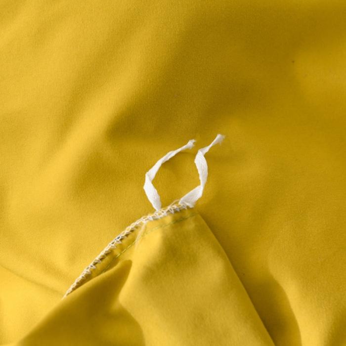 91家纺网 家纺一手货源 找家纺 花伞家居 加厚磨毛贴边四件套 姜黄+墨绿