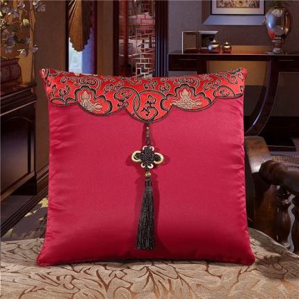 91家纺网 家纺一手货源 找家纺 （总）宝马家纺 2022中国结锦缎抱枕被