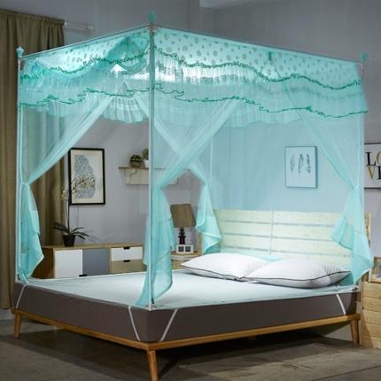 91家纺网 家纺一手货源 找家纺 伊而梦蚊帐 坐床拉链伊莉莎系列蚊帐 水绿