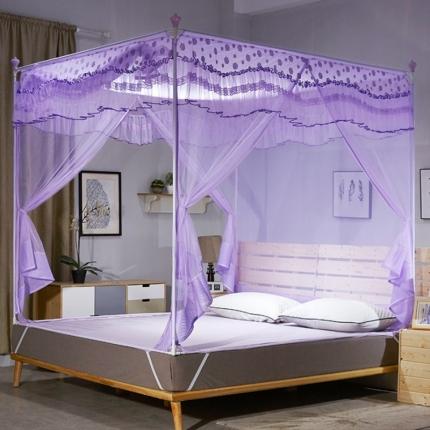 91家纺网 家纺一手货源 找家纺 伊而梦蚊帐 坐床拉链伊莉莎系列蚊帐 紫色
