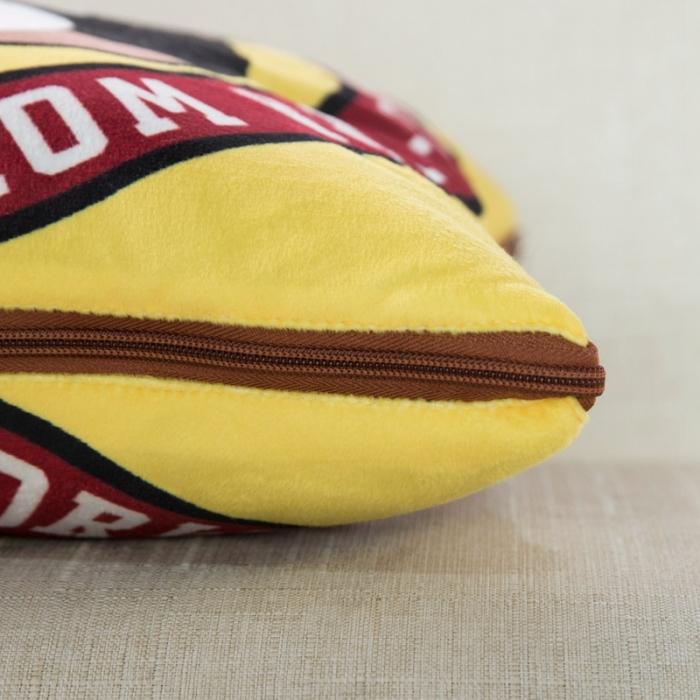 91家纺网 家纺一手货源 找家纺 宝马家纺 2022宝宝绒欧式抱枕毯 虎虎生风