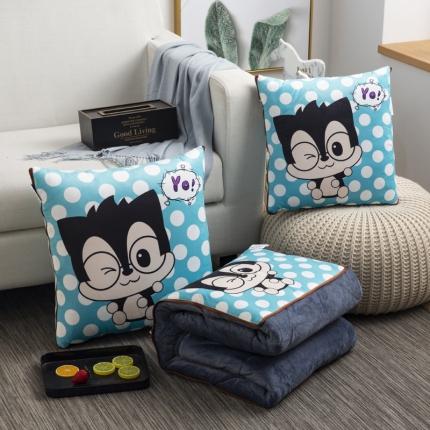 91家纺网 家纺一手货源 找家纺 （总）宝马家纺 2022荷兰绒数码印花抱枕被