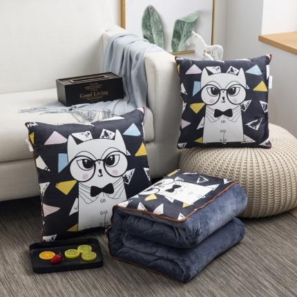 91家纺网 家纺一手货源 找家纺 （总）宝马家纺 2022荷兰绒数码印花抱枕被