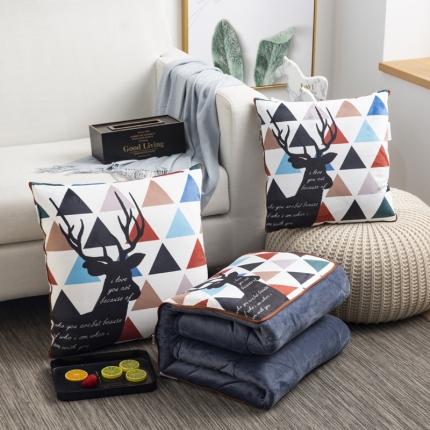 91家纺网 家纺一手货源 找家纺 （总）宝马家纺 2022荷兰绒数码印花抱枕被