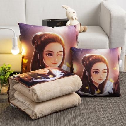 91家纺网 家纺一手货源 找家纺 （总）宝马家纺 2022荷兰绒数码印花抱枕被