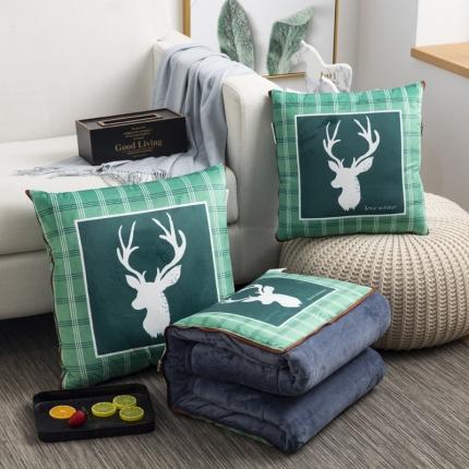 91家纺网 家纺一手货源 找家纺 （总）宝马家纺 2022荷兰绒数码印花抱枕被