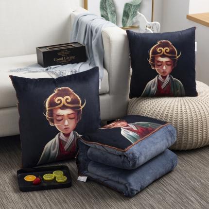 91家纺网 家纺一手货源 找家纺 （总）宝马家纺 2022荷兰绒数码印花抱枕被