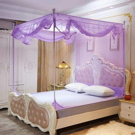 91家纺网 家纺一手货源 找家纺 伊而梦蚊帐 8816甜蜜花园系列坐床蚊帐 紫色