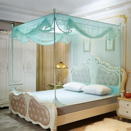 91家纺网 家纺一手货源 找家纺 伊而梦蚊帐 8816甜蜜花园系列坐床蚊帐 水绿