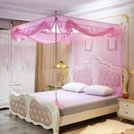 91家纺网 家纺一手货源 找家纺 伊而梦蚊帐 8816甜蜜花园系列坐床蚊帐 粉色