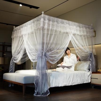 91家纺网 家纺一手货源 找家纺 海虹蚊帐 新款8856款落地式蚊帐 灰色