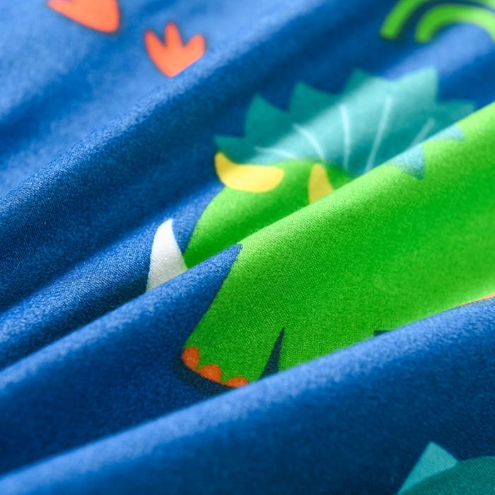 91家纺网 家纺一手货源 找家纺 赫然家纺 新款芦荟棉单品被套 恐龙岛