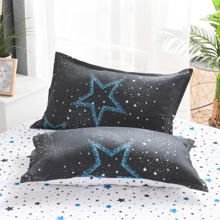 赫然家纺 芦荟棉单品枕套一对48*74繁星