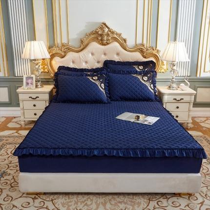 91家纺网 家纺一手货源 找家纺 （总）情恒家纺 2025新款四季款细丝斜纹夹棉单床笠