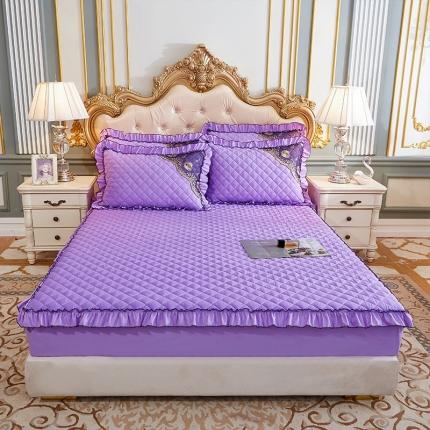 91家纺网 家纺一手货源 找家纺 （总）情恒家纺 2025新款四季款细丝斜纹夹棉单床笠