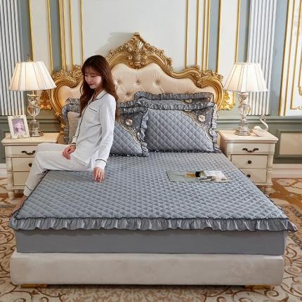 91家纺网 家纺一手货源 找家纺 （总）情恒家纺 2025新款四季款细丝斜纹夹棉单床笠