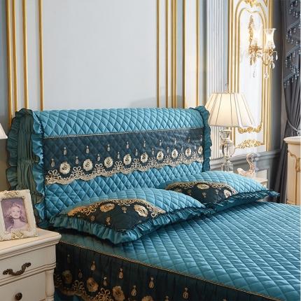 91家纺网 家纺一手货源 找家纺 （总）情恒家纺 2025新款四季款细丝斜纹夹棉单床头罩大靠背靠垫