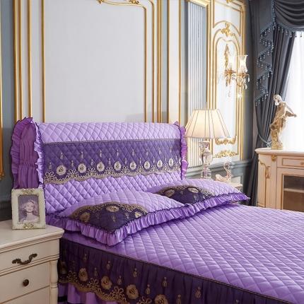 91家纺网 家纺一手货源 找家纺 （总）情恒家纺 2025新款四季款细丝斜纹夹棉单床头罩大靠背靠垫