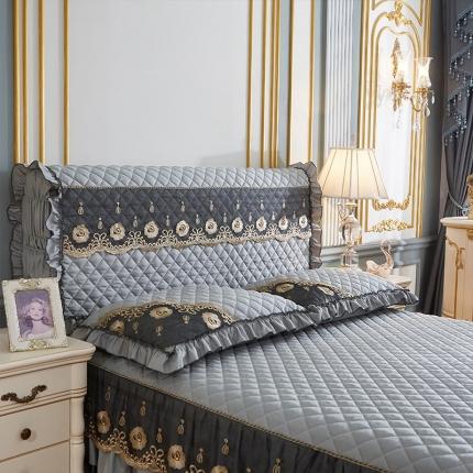 91家纺网 家纺一手货源 找家纺 （总）情恒家纺 2025新款四季款细丝斜纹夹棉单床头罩大靠背靠垫