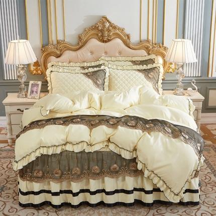 91家纺网 家纺一手货源 找家纺 （总）情恒家纺2025新款四季款细丝斜纹夹棉床裙被套枕套单品