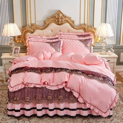 91家纺网 家纺一手货源 找家纺 （总）情恒家纺2025新款四季款细丝斜纹夹棉床裙被套枕套单品