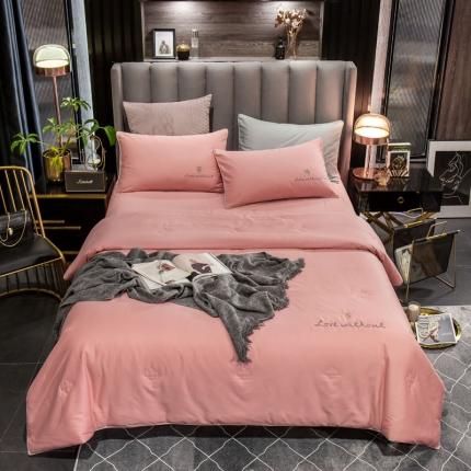 91家纺网 家纺一手货源 找家纺 （总）头等舱 2022全棉喷气绣花夏被三件套四件套