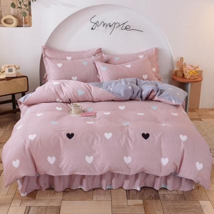 91家纺网 家纺一手货源 找家纺 （总）八十八家纺 2025新款全棉12868床裙款四件套