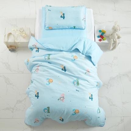 91家纺网 家纺一手货源 找家纺 心卓 2020新款双层纱幼儿园套件 数字游戏