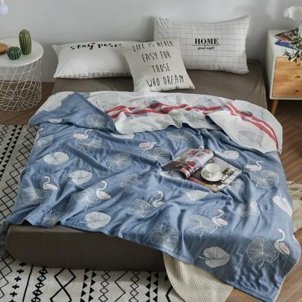 91家纺网 家纺一手货源 找家纺 （总）朴尔 五层毛巾被薄款夏被纱布被子盖毯空调被全棉