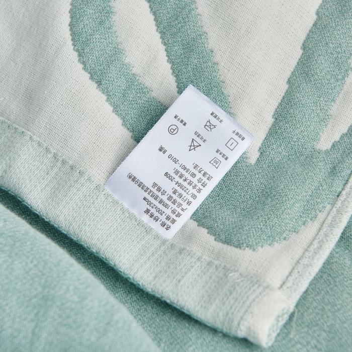 91家纺网 家纺一手货源 找家纺 朴尔 五层毛巾被薄款夏被纱布被子盖毯空调被全棉 立体三角-绿