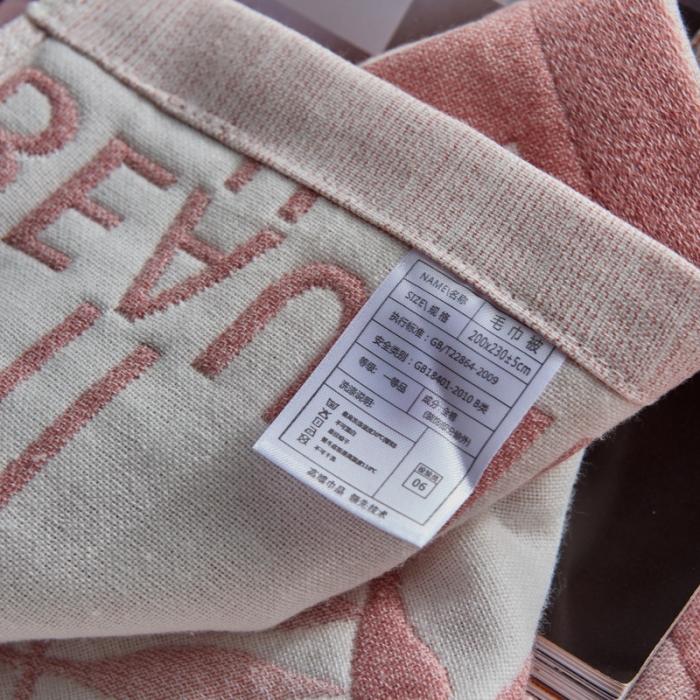 91家纺网 家纺一手货源 找家纺 朴尔 五层毛巾被薄款夏被纱布被子盖毯空调被全棉 美丽生活-粉