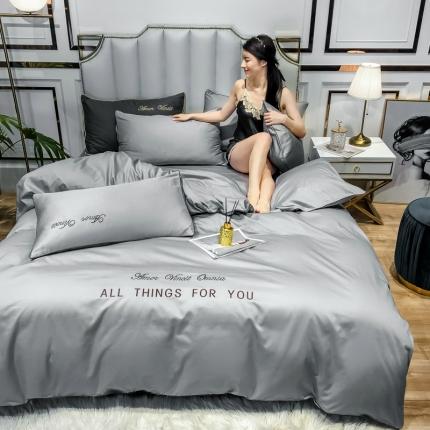 91家纺网 家纺一手货源 找家纺 总祺瑞佳2021新款60s长绒棉全棉四件套全棉绣花四件套