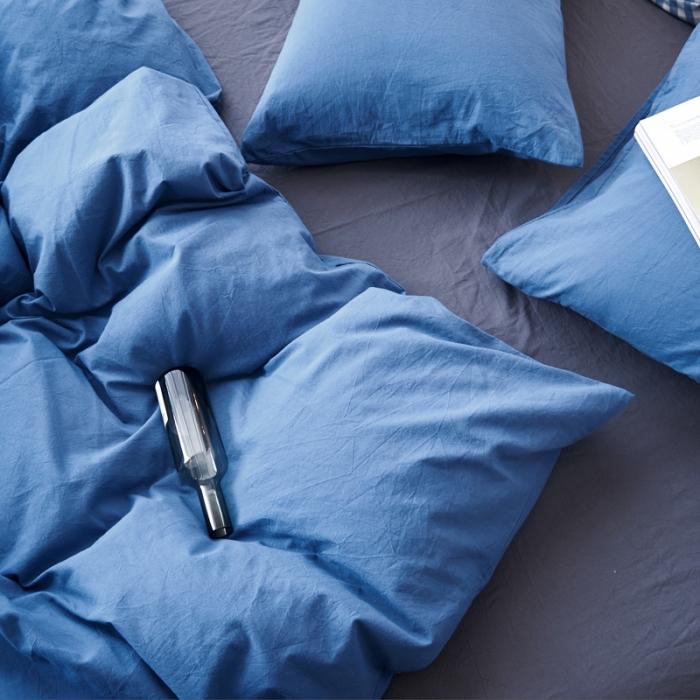 91家纺网 家纺一手货源 找家纺 新品纯色全棉水洗棉四件套纯棉学生三件套宿舍床单被套床笠款