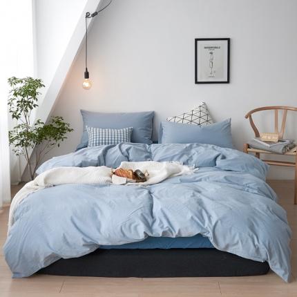 全尺寸定制全棉水洗棉四件套纯棉三件套学生宿舍床单被套床上用品