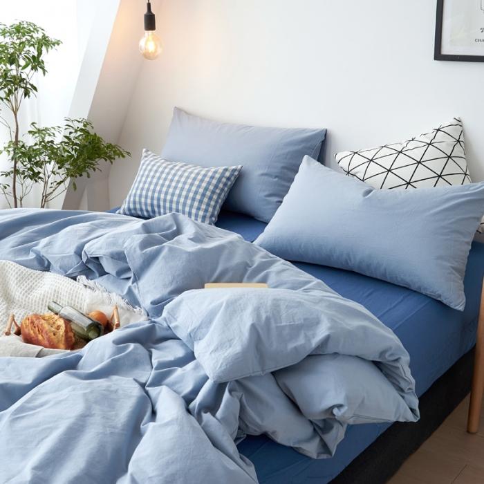 91家纺网 家纺一手货源 找家纺 全尺寸定制全棉水洗棉四件套纯棉三件套学生宿舍床单被套床上用品