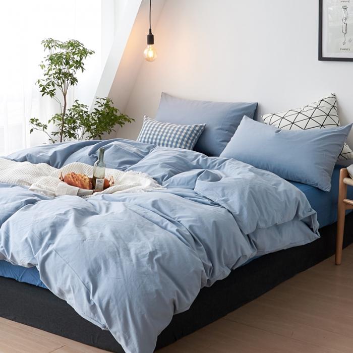 91家纺网 家纺一手货源 找家纺 全尺寸定制全棉水洗棉四件套纯棉三件套学生宿舍床单被套床上用品