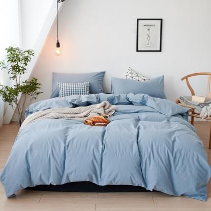 全尺寸定制全棉水洗棉四件套纯棉三件套学生宿舍床单被套床上用品