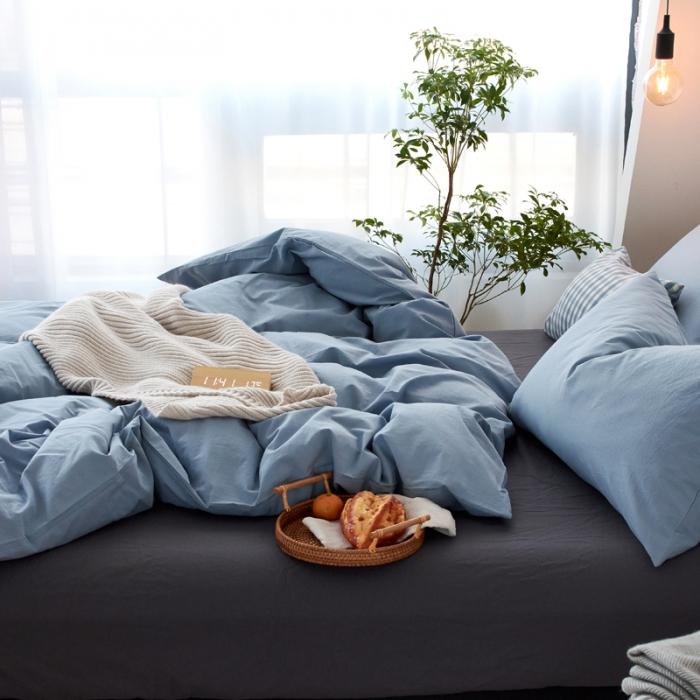 91家纺网 家纺一手货源 找家纺 全尺寸定制全棉水洗棉四件套纯棉三件套学生宿舍床单被套床上用品