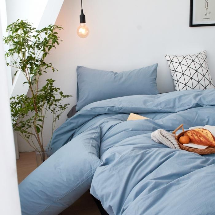 91家纺网 家纺一手货源 找家纺 全尺寸定制全棉水洗棉四件套纯棉三件套学生宿舍床单被套床上用品