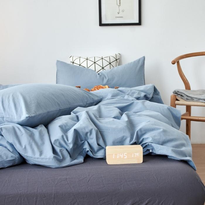 91家纺网 家纺一手货源 找家纺 全尺寸定制全棉水洗棉四件套纯棉三件套学生宿舍床单被套床上用品