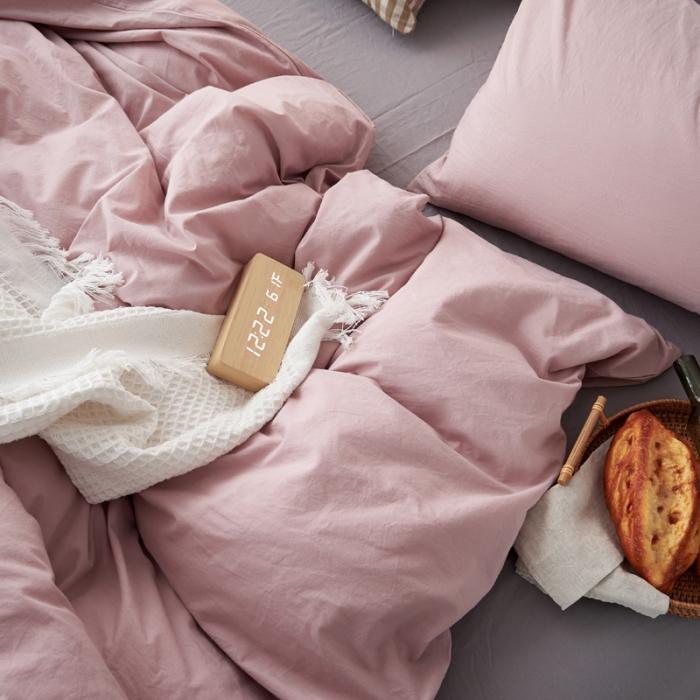 91家纺网 家纺一手货源 找家纺 新品纯色全棉水洗棉床笠四件套纯棉学生三件套宿舍床单被套床笠款