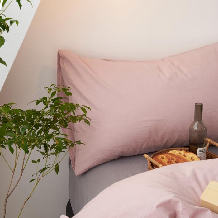 91家纺网 家纺一手货源 找家纺 新品纯色全棉水洗棉床笠四件套纯棉学生三件套宿舍床单被套床笠款